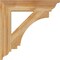 Ekena Millwork Imperial Traditional Rough Sawn Bracket, Western Red Cedar, 4"W x 22"D x 22"H BKT04X22X22IMP01RWR - alternate 2